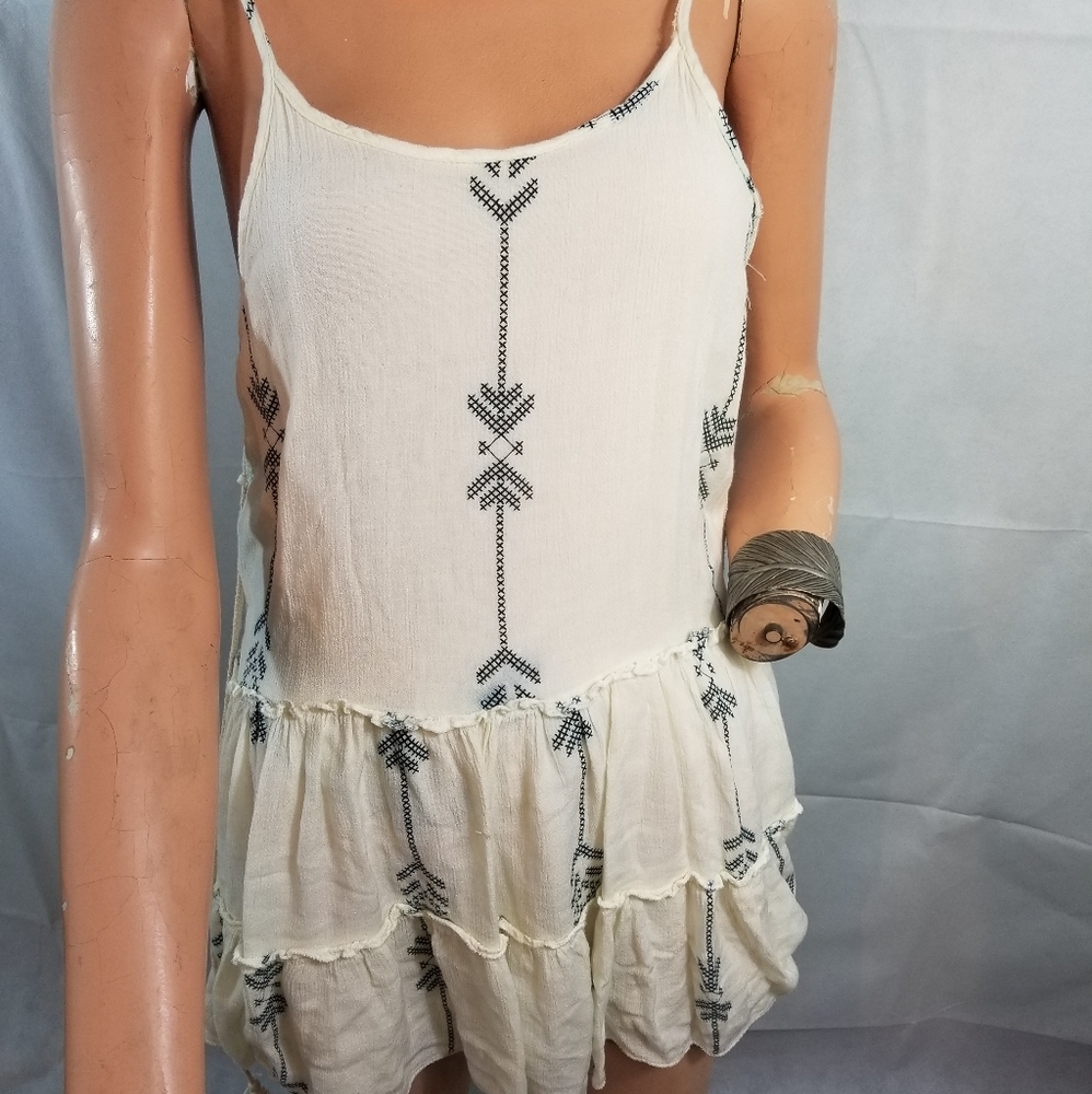 Boho drop waist dress Small